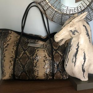 Express Snakeskin Tote
